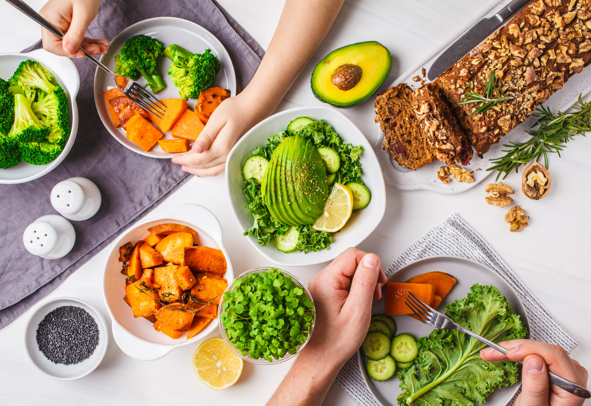 Four colourful meal ideas for breakfast, lunch, dinner and snacks